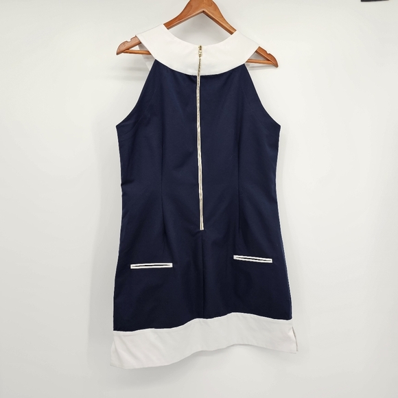 Fairway Fox Kristen Golf Dress Women CoolMax Fabric Navy White Size 12 - Picture 3 of 9
